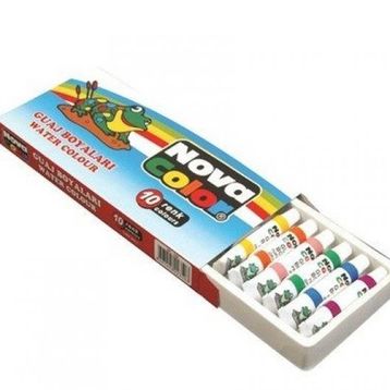 Nova Color 7 mlx10 Renk Tüp Guaj Boya Seti