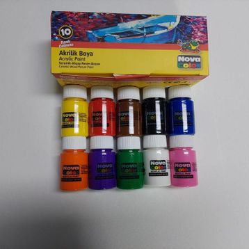 Nova Color NC-2002 10'lu 30 ml Şişe Akrilik Boya