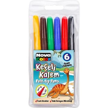 Nova Color NC-870 6 Renk Keçeli Kalem