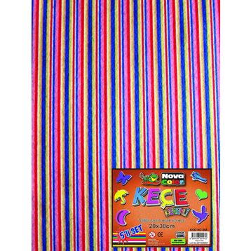 Nova Color NC368 Desenli 20x30 5'li Keçe