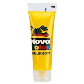 Nova Color Sarı Tüp 75 gr Akrilik Boya