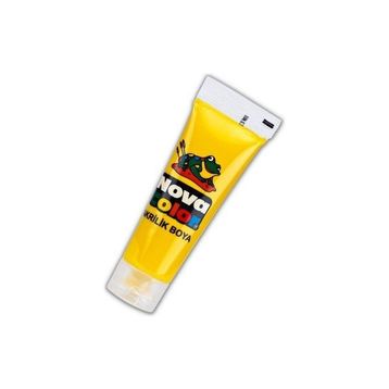 Nova Color Sarı Tüp 75 gr Akrilik Boya