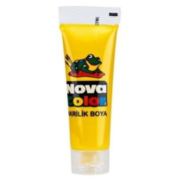 Nova Color Sarı Tüp 75 gr Akrilik Boya