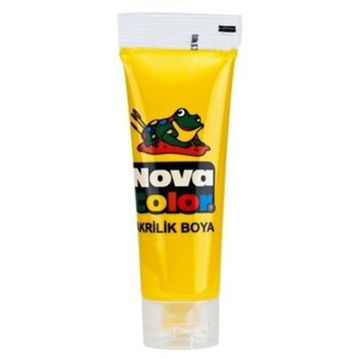 Nova Color Sarı Tüp 75 gr Akrilik Boya
