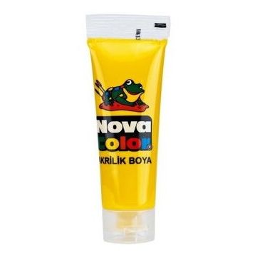 Nova Color Sarı Tüp 75 gr Akrilik Boya