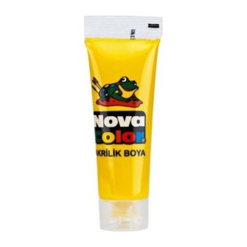 Nova Color Sarı Tüp 75 gr Akrilik Boya