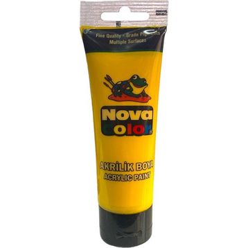 Nova Color Sarı Tüp 75 gr Akrilik Boya