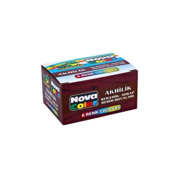 Nova Color Şişe 6 Renk Akrilik Boya