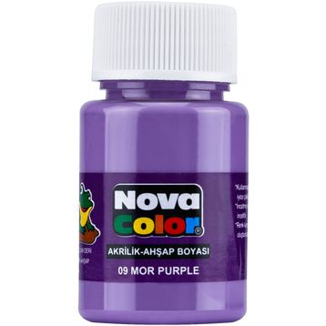 Nova NC-177 Mor Şişe Akrilik Boya