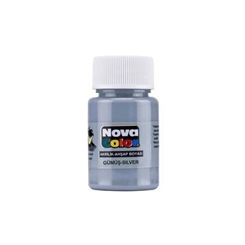 Nova NC-235 Gümüş Akrilik Boya