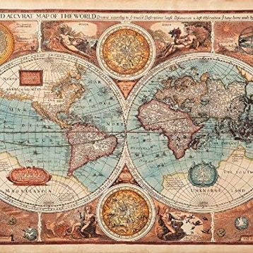 Nova Puzzle 1000 Parça 1626 Eski Dünya Haritası - Andrey Burmakin