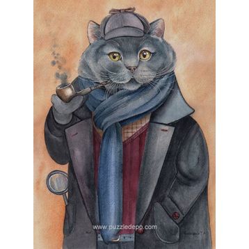 Nova Puzzle 1000 Parça Gizli Görev, Dedektif Kedi Puzzle