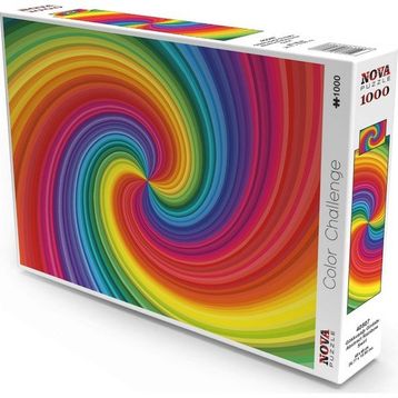 Nova Puzzle 1000 Parça Gökkuşağı Girdabı Spiral Puzzle