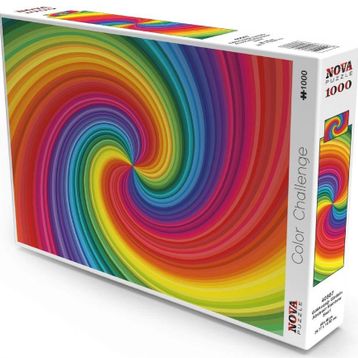 Nova Puzzle 1000 Parça Gökkuşağı Girdabı Spiral Puzzle