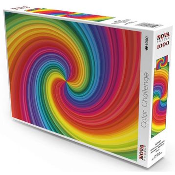 Nova Puzzle 1000 Parça Gökkuşağı Girdabı Spiral Puzzle