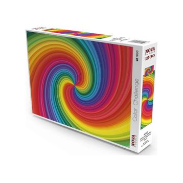 Nova Puzzle 1000 Parça Gökkuşağı Girdabı Spiral Puzzle