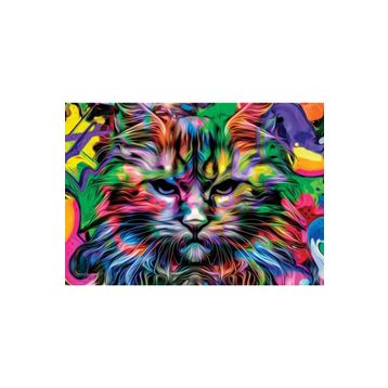 Nova Puzzle 1000 Parça Kızgın Bakışlar Puzzle - Kedi Puzzle