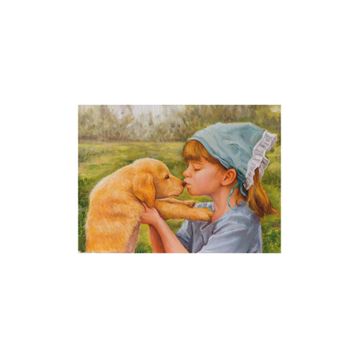 Nova Puzzle 1000 Parça Köpek ve Küçük Kızın Sevgisi