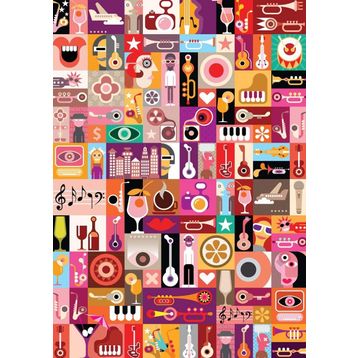 Nova Puzzle 1000 Parça Müzik İllüstrasyon Puzzle