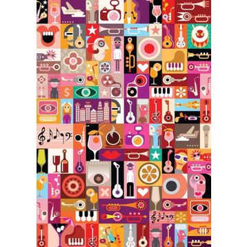 Nova Puzzle 1000 Parça Müzik İllüstrasyon Puzzle