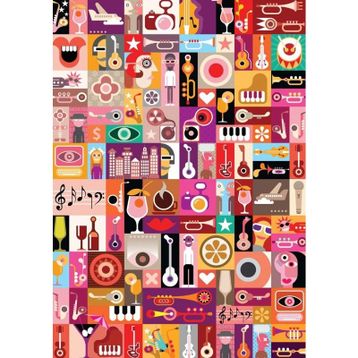 Nova Puzzle 1000 Parça Müzik İllüstrasyon Puzzle
