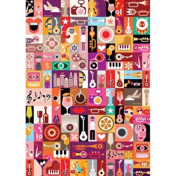 Nova Puzzle 1000 Parça Müzik İllüstrasyon Puzzle