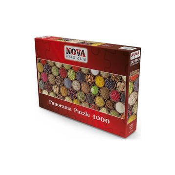Nova Puzzle 1000 Parça Renkli Baharat Kolajı Panorama Puzzle