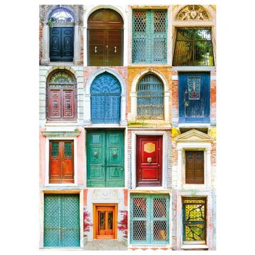Nova Puzzle 1000 Parça Venedik Kapıları Kolaj Puzzle