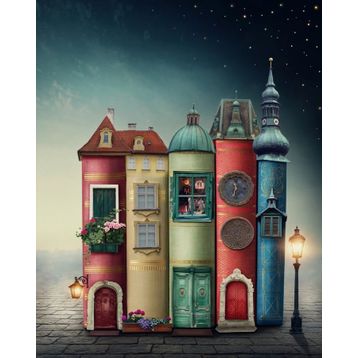 Nova Puzzle Geceyi Aydınlatan Kitaplar 1000 Parça Puzzle