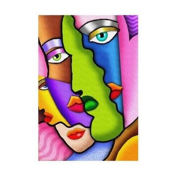 Nova Puzzle Renkli Soyut Yüzler 1000 Parça Puzzle