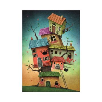 Nova Puzzle Soy Ağacı Fantastik Evler 1000 Parça Puzzle