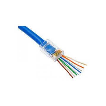 Nova RJ45 CAT6 Açık Uçlu 100'lü Paket Konnektör Delikli