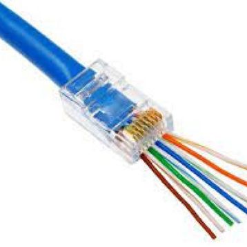 Nova RJ45 CAT6 Açık Uçlu 100'lü Paket Konnektör Delikli