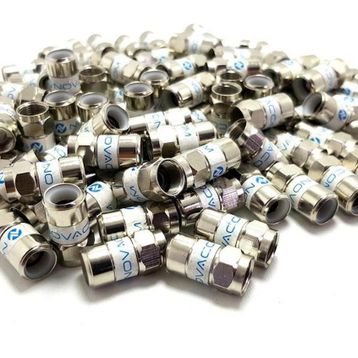 Novacom RG6 100 Adet Sıkmalı Kolay F Konnektör