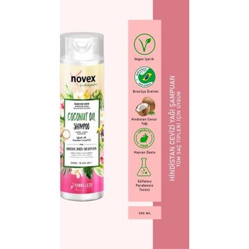 Novex 300 ml Hindistan Cevizi Yağı İçeren Şampuan