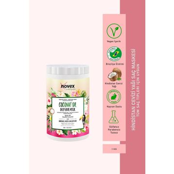 Novex Coconut Oil 1 kg Hasar Görmüş Saçlar için Saç Maskesi
