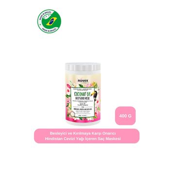 Novex Coconut Oil 400 gr Kuru ve Hasar Görmüş Saçlar için Saç Maskesi