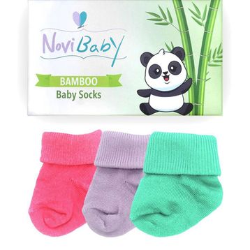 Novibaby Bambu Candy 0-6 Ay 3'lü Yenidoğan Bebek Çorabı