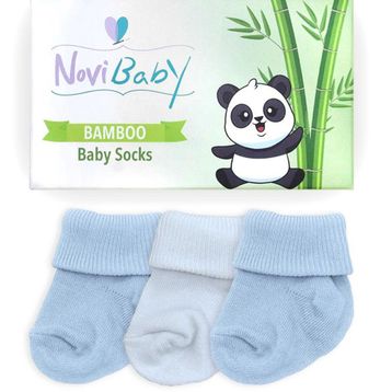Novibaby Bambu Sky 0-6 Ay 3'lü Yenidoğan Bebek Çorabı