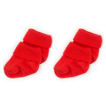 Novibaby Kırmızı 2'li Bambu Bebek Çorap