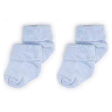 Novibaby Mavi 2'li Bambu Bebek Çorap