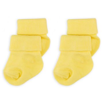 Novibaby Sarı 2'li Bambu Bebek Çorap