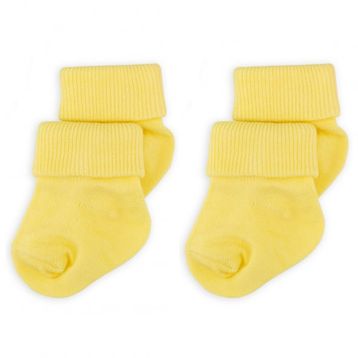 Novibaby Sarı 2'li Bambu Bebek Çorap