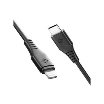 Novoo Type-C 1.2 m Siyah Iphone Lightning Hızlı Şarj Kablosu