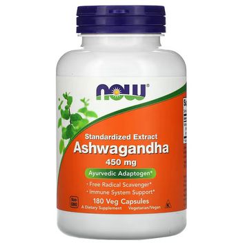 Now Ashwagandha 450 mg İçeren 180 Kapsül