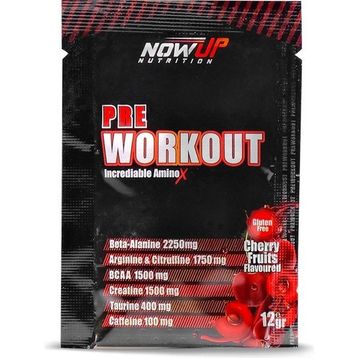 Nowup Nutrition Pre-Workout Incredible Effect Vişne Aromalı 12x30 gr Saşe Amino Asit