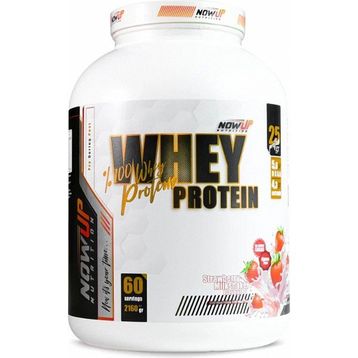 Nowup Whey Çilek Aromalı 2160 gr 60 Servis Protein Tozu