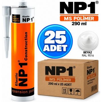NP 1 MS Beyaz 290 ml 25 Adet Polimer Silikon