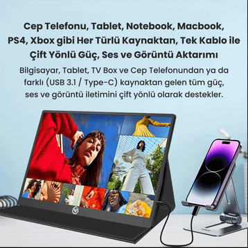 Npo NPM6144 15.6 inç 144Hz 5ms Taşınabilir Monitör