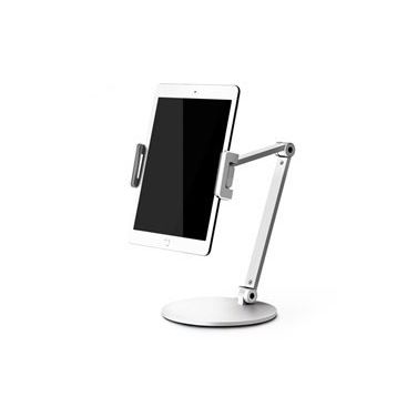 Npo STD20144LG 360° Ayarlanabilir Teleskobik 4-13 Gümüş Gri Ergonomik Tablet Standı